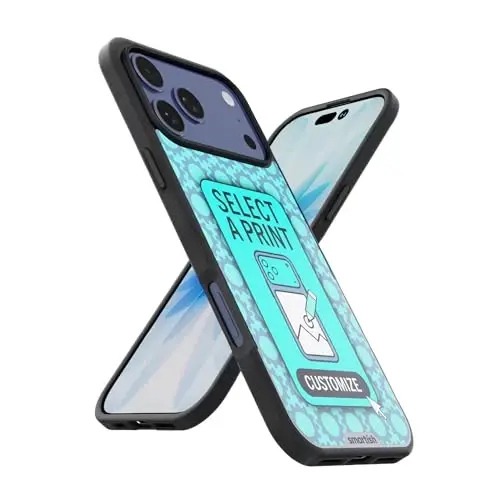 Smartish® iPhone 17 Pro Max MagSafe Case - Gripmunk Magnetic Slim Case [Lightweight + Protective] Thin Grip Cover with Microfiber Lining for Apple iPhone 17 Pro Max - Custom Print - 1