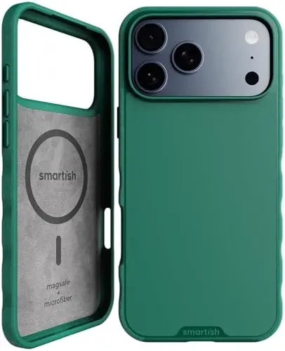 Smartish® iPhone 17 Pro Max MagSafe Case - Gripmunk Magnetic Slim Case [Lightweight + Protective] Thin Grip Cover with Microfiber Lining for Apple iPhone 17 Pro Max - So Jaded 