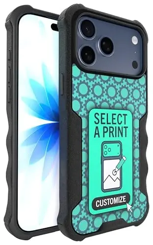 Smartish® iPhone 17 Pro Max MagSafe Case - Gripzilla Protective Magnetic Case for Men [Rugged + Tough] Military Grade Heavy Duty Grip Armor - Drop Tested for iPhone 17 Pro Max - Custom Print - SMARTISH