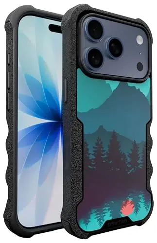 Smartish® iPhone 17 Pro Max MagSafe Case - Gripzilla Protective Magnetic Case for Men [Rugged + Tough] Military Grade Heavy Duty Grip Armor - Drop Tested for iPhone 17 Pro Max - Moving Mountains - 1