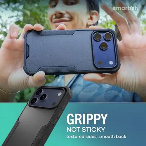 Smartish® iPhone 17 Pro Max MagSafe g‘ilofi - Erkaklar uchun Gripzilla himoyachi magnit g‘ilofi [Mustahkam + Bardoshli] Harbiy darajadagi og‘ir yuk tutqichli zirh - iPhone 17 Pro Max uchun tushish sinovidan o‘tgan - Maxsus bosma - 5