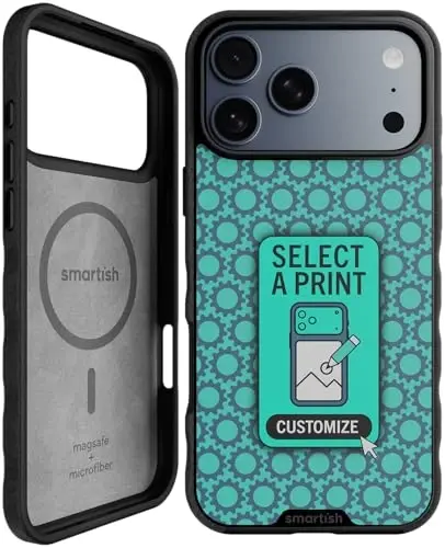 Smartish® iPhone 17 Pro Max MagSafe Kılıf - Gripmunk Manyetik İnce Kılıf [Hafif + Koruyucu] Apple iPhone 17 Pro Max için Mikrofiber Astarlı İnce Tutuş Kılıfı - Özel Baskı 