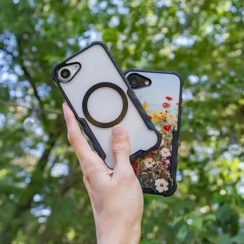 Smartish® iPhone 17e/16e MagSafe Case - Gripzilla Protective Magnetic Case for Men [Rugged + Tough] Military Grade Heavy Duty Grip Armor - Drop Tested for iPhone 17e/16e - Moving Mountains - 2