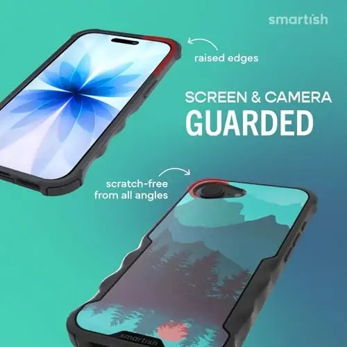 Smartish® iPhone 17e/16e MagSafe Case - Gripzilla Protective Magnetic Case for Men [Rugged + Tough] Military Grade Heavy Duty Grip Armor - Drop Tested for iPhone 17e/16e - Moving Mountains - SMARTISH (1)