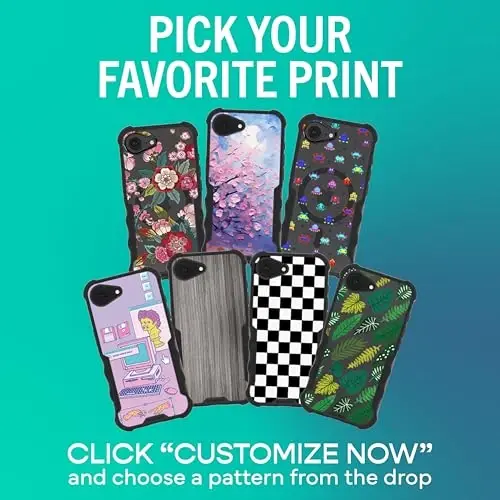 Smartish® iPhone 17e/16e Protective MagSafe Case - Gripzilla [Rugged + Tough] Magnetic Heavy Duty Grip Armored Slim Cover w/Drop Tested Protection for Apple iPhone 17e/16e 2025 - Custom Prints - 2