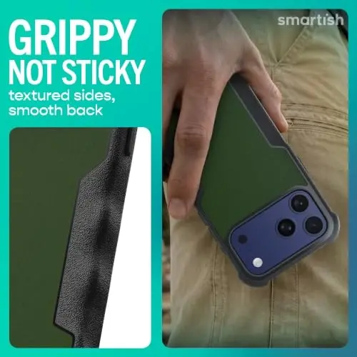 Smartish iPhone 18 Pro Max/17 Pro Max Case MagSafe, Gripzilla, Kale Crew | Magnetic, Rugged, Protective Military Grade Armor, Drop-Tested from 6 Feet, Shockproof, Silicone Interior, Impact Absorbing - 4