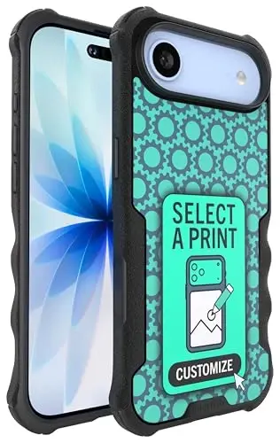 Smartish® iPhone Air MagSafe Case - Erkaklar uchun Gripzilla himoya magnit g‘ilofi [Mustahkam + Bardoshli] Harbiy darajadagi og‘ir yuk tutqichli zirh - iPhone Air uchun tushib ketishga chidamli sinovdan o‘tgan - Maxsus bosma 