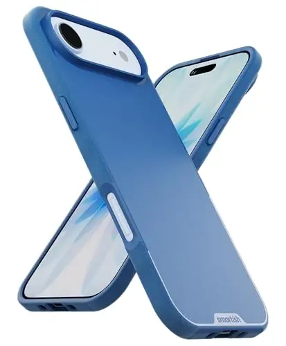 Smartish® iPhone Air MagSafe Case - Gripmunk Magnetic Slim Case [Lightweight + Protective] Thin Grip Cover with Microfiber Lining for Apple iPhone Air - Blues on The Green - 1