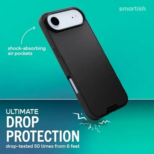 Smartish® iPhone Air MagSafe Case - Gripmunk Magnetic Slim Case [Lightweight + Protective] Thin Grip Cover with Microfiber Lining for Apple iPhone Air - Custom Print - 3