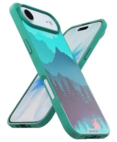 Smartish® iPhone Air MagSafe Case - Gripmunk Magnetic Slim Case [Lightweight + Protective] Thin Grip Cover with Microfiber Lining for Apple iPhone Air - Moving Mountains - 5