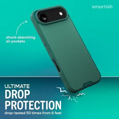 Smartish® iPhone Air MagSafe Case - Gripmunk Magnetic Slim Case [Lightweight + Protective] Thin Grip Cover with Microfiber Lining for Apple iPhone Air - So Jaded - SMARTISH
