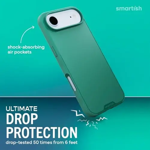 Smartish® iPhone Air MagSafe Case - Gripmunk Magnetic Slim Case [Lightweight + Protective] Thin Grip Cover with Microfiber Lining for Apple iPhone Air - So Jaded - 2