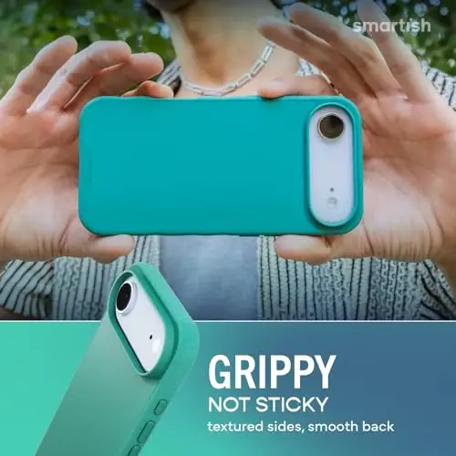 Smartish® iPhone Air MagSafe Case - Gripmunk Magnetic Slim Case [Lightweight + Protective] Thin Grip Cover with Microfiber Lining for Apple iPhone Air - So Jaded - 4