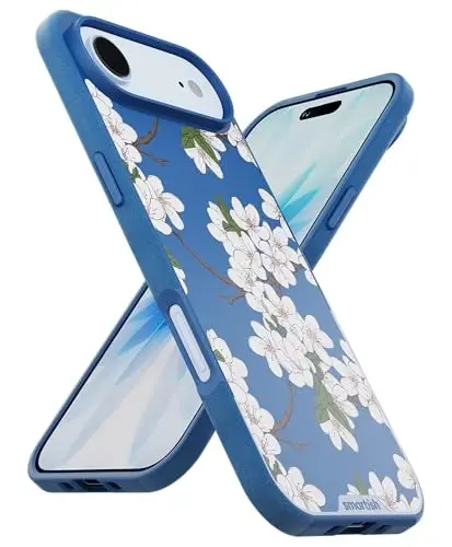 Smartish® iPhone Air MagSafe Case - Gripmunk Magnetic Slim Case [Lightweight + Protective] Thin Grip Cover with Microfiber Lining for Apple iPhone Air - Very Cherry Blossom 