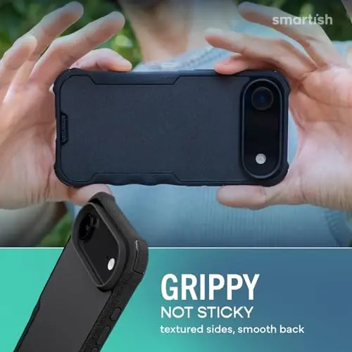 Smartish® iPhone Air MagSafe Case - Gripzilla Protective Magnetic Case for Men [Rugged + Tough] Military Grade Heavy Duty Grip Armor - Drop Tested for iPhone Air - Custom Print - 5