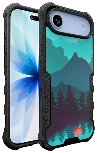 Smartish® iPhone Air MagSafe Case - Gripzilla Protective Magnetic Case for Men [Rugged + Tough] Military Grade Heavy Duty Grip Armor - Drop Tested for iPhone Air - Moving Mountains - 1