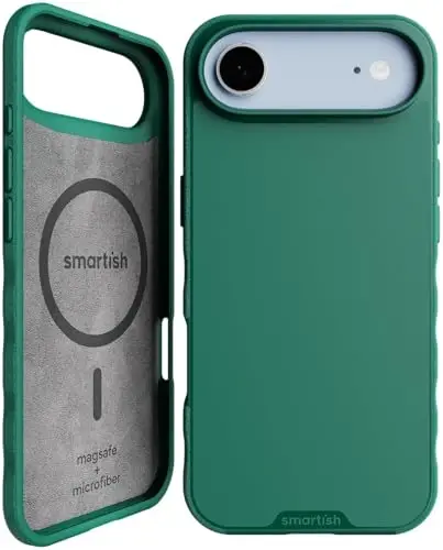 Smartish® iPhone Air MagSafe G'ilofi - Gripmunk Magnitli Yupqa G'ilof [Yengil + Himoyalovchi] Apple iPhone Air uchun mikrotolali astarli yupqa tutqichli g'ilof - So Jaded - 4