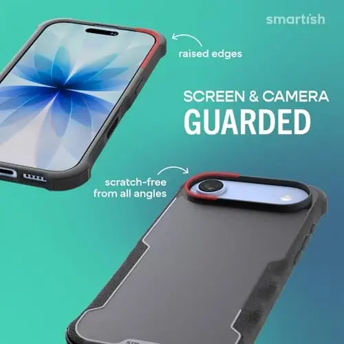 Smartish® iPhone Air MagSafe Kılıf - Erkekler için Gripzilla Koruyucu Manyetik Kılıf [Sağlam + Dayanıklı] Askeri Sınıf Ağır Hizmet Tipi Kavrama Zırhı - iPhone Air için Düşme Testinden Geçmiştir - Black Tie Affair - 1