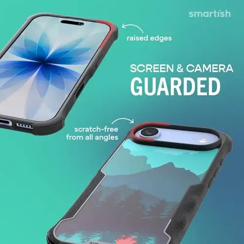 Smartish® iPhone Air MagSafe Case - Gripzilla Protective Magnetic Case for Men [Rugged + Tough] Military Grade Heavy Duty Grip Armor - Drop Tested for iPhone Air - Moving Mountains - 5