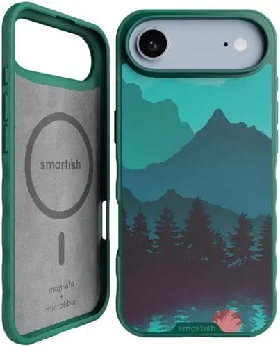 Smartish® iPhone Air MagSafe Kılıf - Gripmunk Manyetik İnce Kılıf [Hafif + Koruyucu] Apple iPhone Air için Mikrofiber Astarlı İnce Kavrama Kılıfı - Moving Mountains - 4