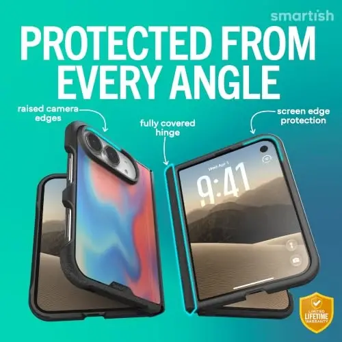 Smartish iPhone Duo Case MagSafe, Gripmunk, Slim Grip Fold Case, Liquid Sky | Thin, Protective & Shockproof, Drop Protection, Raised Edges for Screen & Camera, Grippy Texture, Hinge Protection, Non-Slip - Smartish (1)