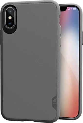 Smartish iPhone Xs/S Slim MagSafe Case, Gripmunk, Slim Magnetic Grip Case, Gray - 1