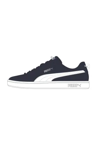 Smash 3.0 Sneaker - Navy Blue & White - 5