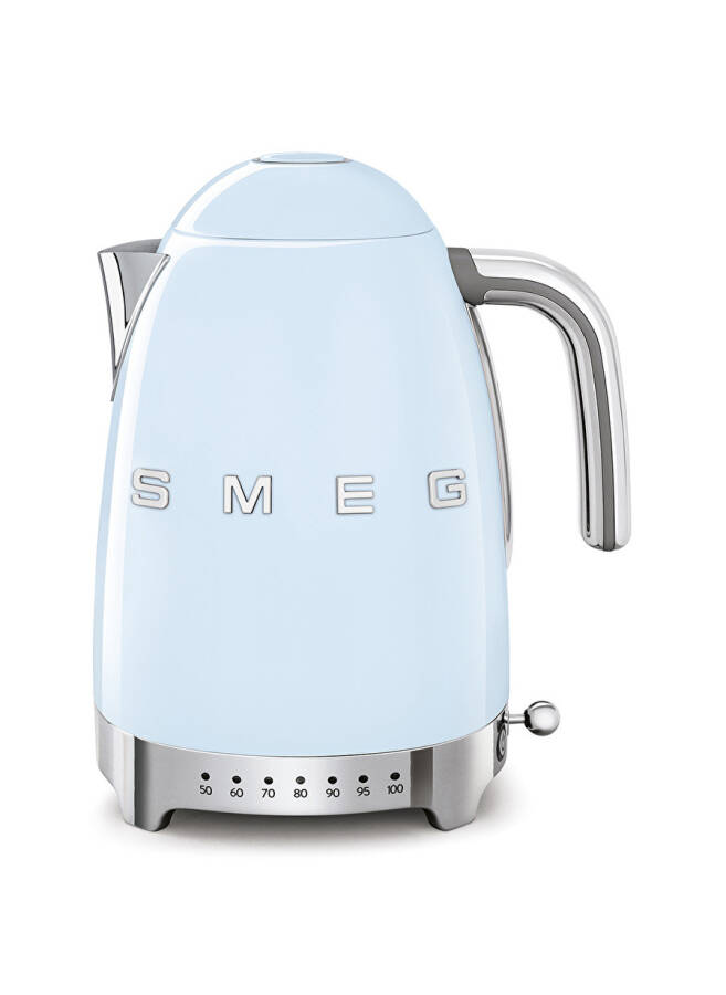 SMEG 50'ler Tarzı Retro KLF04PBEU Pastel Mavi Isı Ayarlı Kettle - 1