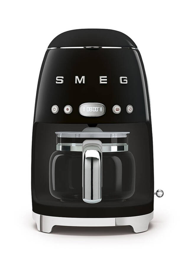 SMEG 50's Style Retro Black DCF02BLEU Filter Coffee Machine - 5