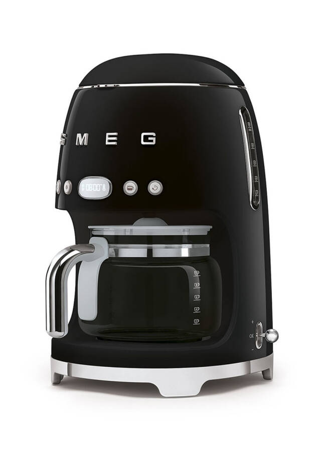 SMEG 50's Style Retro Black DCF02BLEU Filter Coffee Machine - 6