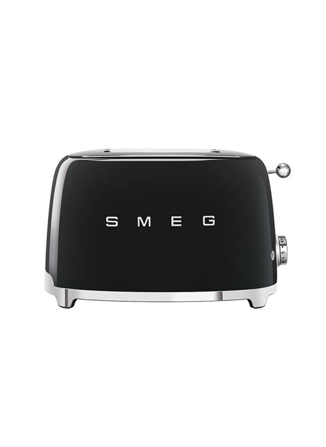 SMEG 50's Style Retro TSF01BLEU Black Toaster - 1