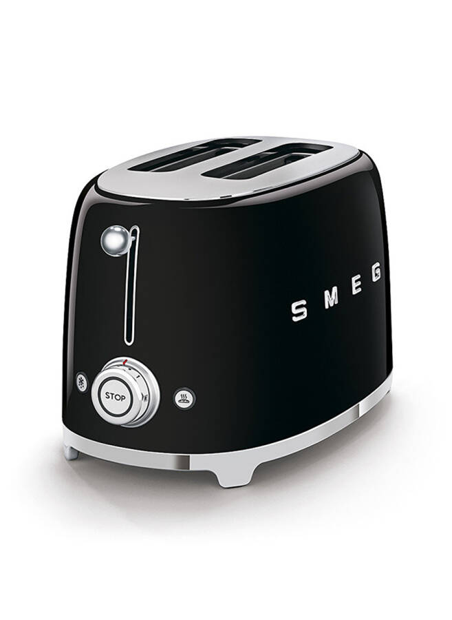 SMEG 50's Style Retro TSF01BLEU Black Toaster - 2