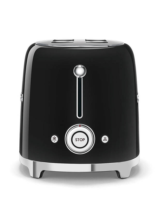 SMEG 50's Style Retro TSF01BLEU Black Toaster - 3