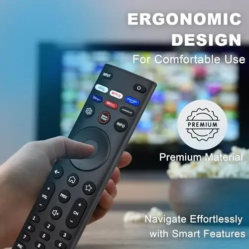 Сменный пульт дистанционного управления для Smart TV VIZIO - Универсальный пульт, совместимый с XRT140/ XRT136/ XRT260/ XRT270 и сериями D/E/M/P/V/PX/OLED, 4K UHD HDR SmartCast, LED LCD HD TV аксессуары - 6