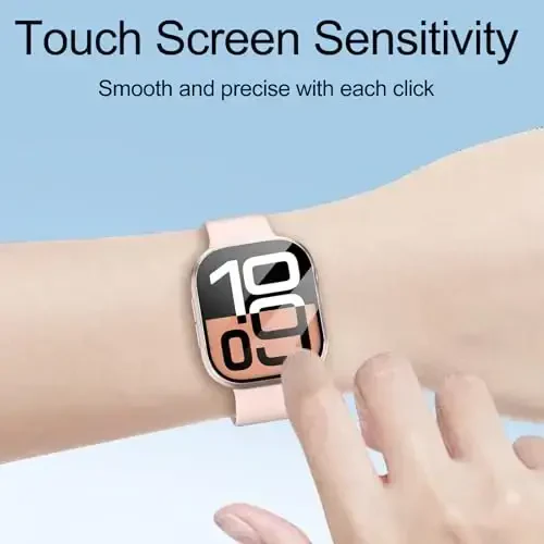 Smiling 2 Pack Case Apple Watch Series 11 (2025)/Series 10 46mm bilan mos keladi, закалённое стёкло ekran himoyachisi, qattiq kompyuter korpusi tirnalishga chidamli umumiy himoya qopqog'i - 1 qora + 1 shaffof - 6