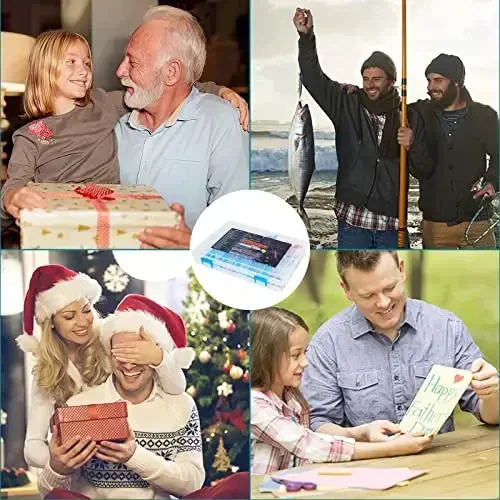 SMMYMGF Wacky Rig asboblari, tuzli va chuchuk suv uchun baliq ovlash uchun to'plam, bass, alabalık, losos uchun baliq ovlash aksessuarlari va uskunalarini o'z ichiga olgan baliq ovlash qutisi. - 6