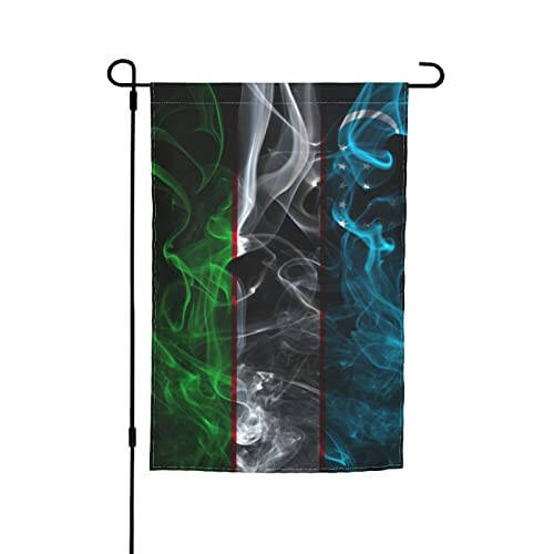 Smoke Style Flag Of Uzbekistan Garden Flag 12x18 Inch Double Sided Outside Farmhouse Decor Banner Yard Welcome Flags - 1