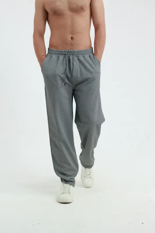 Smoked Baggy Sweatpants 2 Strands Wide Leg Full Mold-smoked - 2