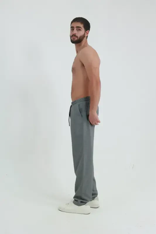 Smoked Baggy Sweatpants 2 Strands Wide Leg Full Mold-smoked - 3