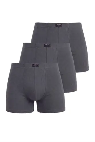 Smoked Men's Boxer Plain 3-Pack Cotton Lycra - 1