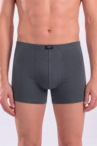 Smoked Men's Boxer Plain 3-Pack Cotton Lycra - BÜYÜKBEDENIZ (1)