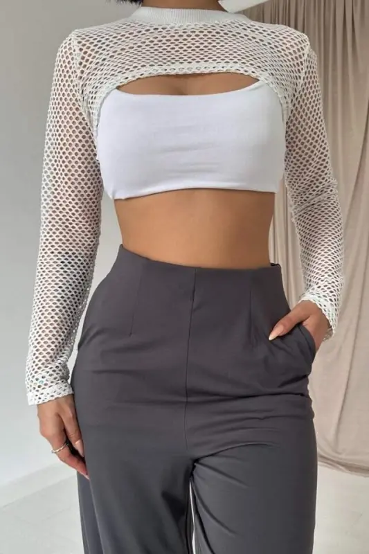 Smoked Pencils Elastic Waistband Detailed Trousers - 3