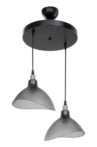 Smoked Pendant Chandelier Bedroom Living Room Kitchen Corridor Lamp-Smoked - 4