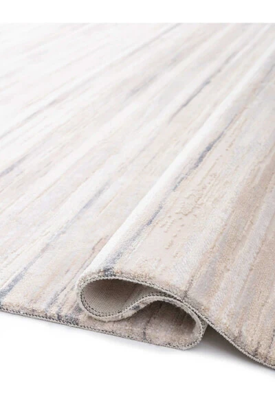 Smooth Soft Textured Non-Shedding Beige - Cream Modern Rug - VIVIANA HOME (1)