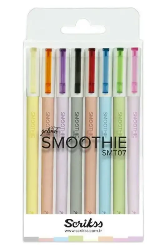 Smoothie 8 taʼsirli jel qalamlar toʻplami - GENEL MARKALAR