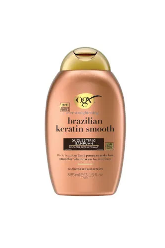 Smoothing Brazilian Keratin Smooth Sulfate-Free Shampoo 385 ml - OGX (1)