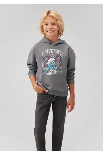 Smurfs Print Grey Sweatshirt 6S10085-80017 - 1