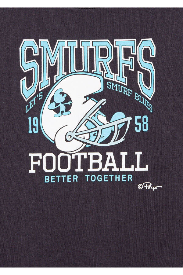 Smurfs Printed Anthracite Sweatshirt 6s10084-70087 - 4