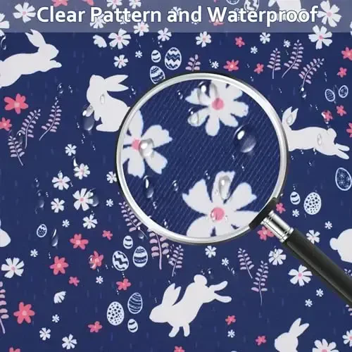 SMZCTYI Toddler Booster Seat for Dining Table, Stronger Support Non-Slip Bottom Double Safe Straps Booster Seat Dining Toddler, Portable Travel Increasing Cushion (Navy Blue Rabbit) - 3