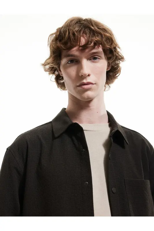 Snap Button Detailed Pocketed Regular Fit Viscose Blend - KOTON